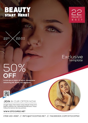 Beauty – Freebie Photography PSD Flyer Template