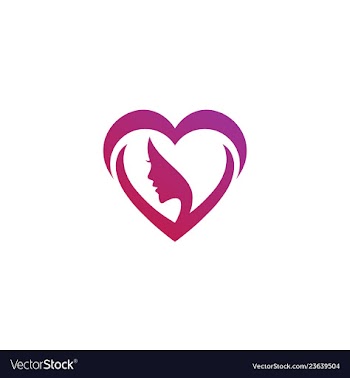 Beauty love logo template vector image