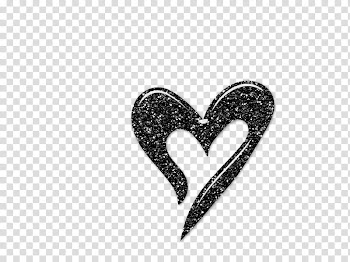 Beauty Marks, black heart transparent background PNG clipart