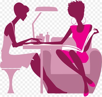 Beauty Parlour Hairdresser Nail - Vector Hand-painted nail 