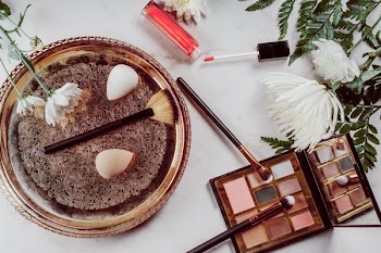 Beauty Products And Flower