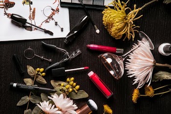 Beauty Products Flatlay