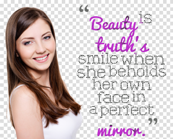 Beauty Quotes PNG Transparent Image