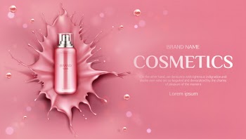 Beauty skin care product banenr Free Vector
