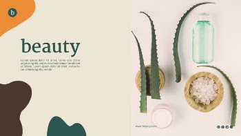 Beauty web template with beauty products Free Psd