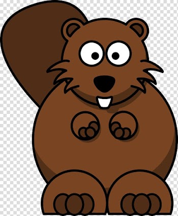 Beaver Cartoon , Cartoon Animal transparent background PNG clipart