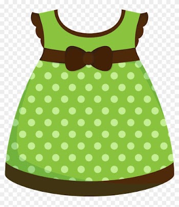 Bebê - Baby Girl Dress Clipart