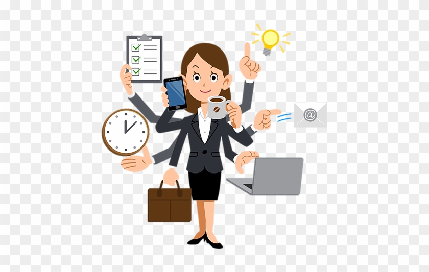 Become More Productive As A Modern Age Entrepreneur - Multitasking Clipart