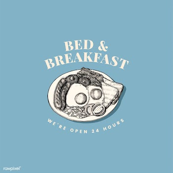 Bed and breakfast logo design vector | Free stock vector - 463653