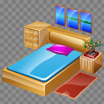 Bed, bedroom, furniture, hotelroom, sleep icon