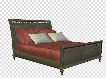 Bed , black bed frame art transparent background PNG clipart