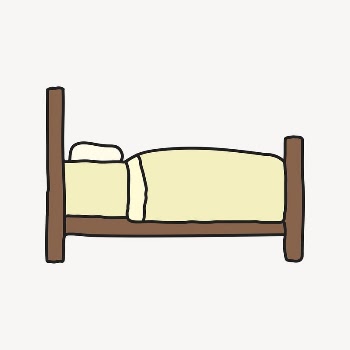 Bed clipart, furniture illustration psd | Free PSD Illustration - rawpixel