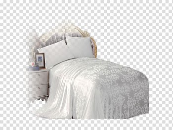 Bed frame Bed sheet Pillow Bedding, bed linings transparent background PNG clipart