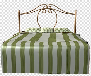 Bed frame Bed sheet Pillow, Comfortable bedding transparent background PNG clipart