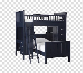 Bed frame Bunk bed Bedroom Desk, bed transparent background PNG clipart