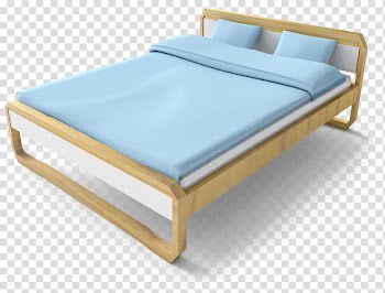 Bed frame Furniture Mattress IKEA, bed top view transparent background PNG clipart
