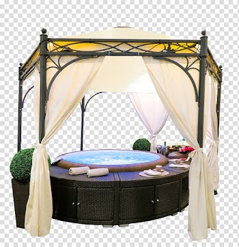 Bed frame Gazebo Baths Curtain Bathroom, bed transparent background PNG clipart