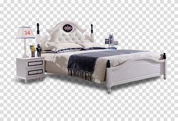 Bed frame Infant bed, Soft bedside luxury children's bed transparent background PNG clipart