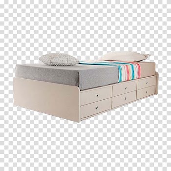 Bed frame Mattress, Clean and simple fashion Queen transparent background PNG clipart