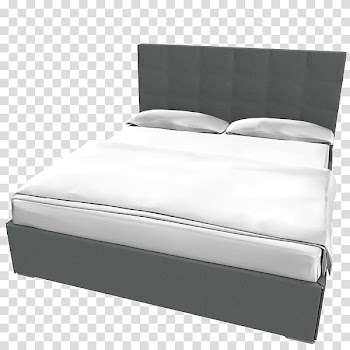 Bed frame Mattress Pads Box-spring Comfort, Mattress transparent background PNG clipart