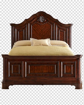 Bed frame Nightstand Couch Furniture, bed transparent background PNG clipart