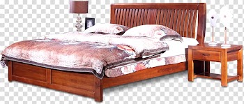 Bed frame Table, American bed transparent background PNG clipart