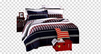 Bed sheet Bed frame, European style bedding set transparent background PNG clipart