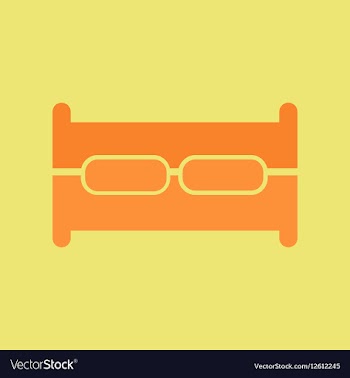 Bed vector image