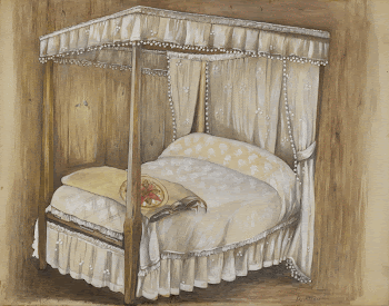Bedroom of House (c. 1936) | Free Photo - rawpixel