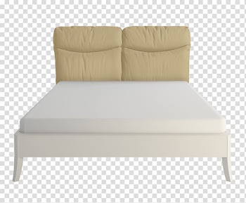 Bedside Tables Mattress Bed frame Furniture, bed front transparent background PNG clipart