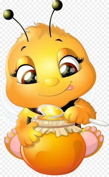 Bee Cartoon Clip art - Drink honey bees 