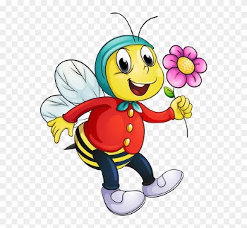 Bee Clipart - Bees Cartoon Images And Flowers