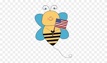Bee Flag Holder - Flag Holder Clipart
