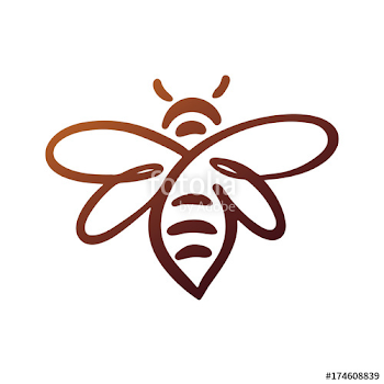 Bee Logo, bee vector, honey" Stock image and royalty-free vector ...