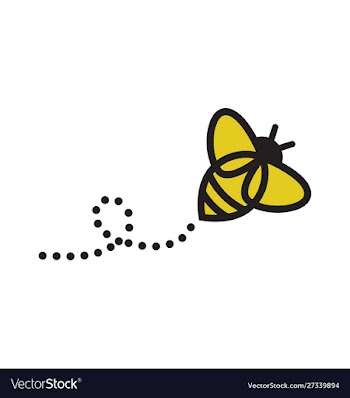Bee logo design bee logo vector image