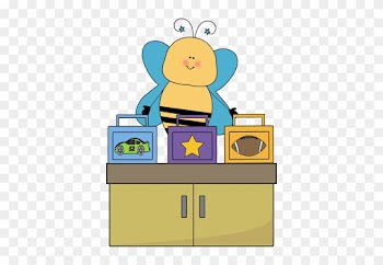 Bee Lunch Box Monitor Clip Art - Bee Classroom Jobs Clipart