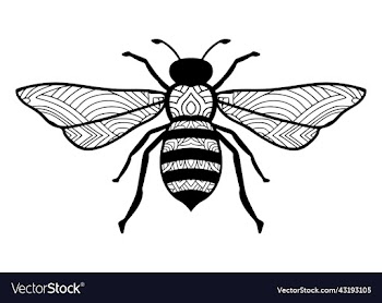 bee mandala coloring page for adults