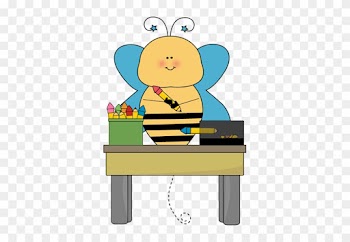 Bee Pencil Monitor - Teacher Bee Clipart