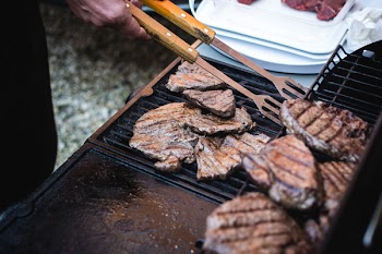 Beef steaks barbeque 