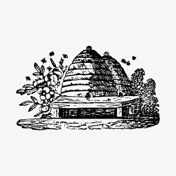 Beehive illustration clipart vector. Free | Free Vector - rawpixel