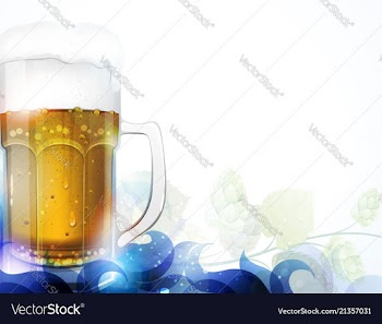Beer and hop vector image