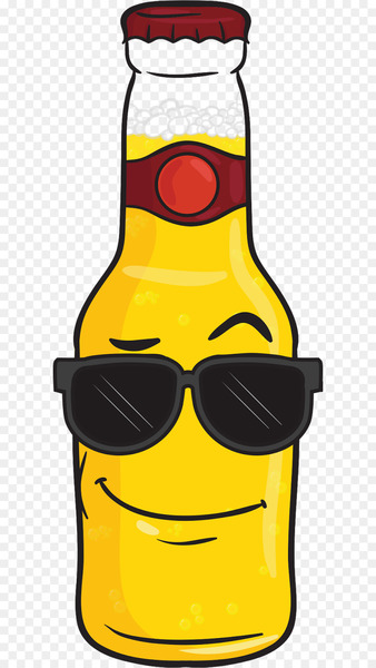 Beer bottle Alcoholic drink Malt liquor - sunglasses emoji 