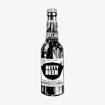 Beer bottle hand drawn clipart, | Free Vector - rawpixel