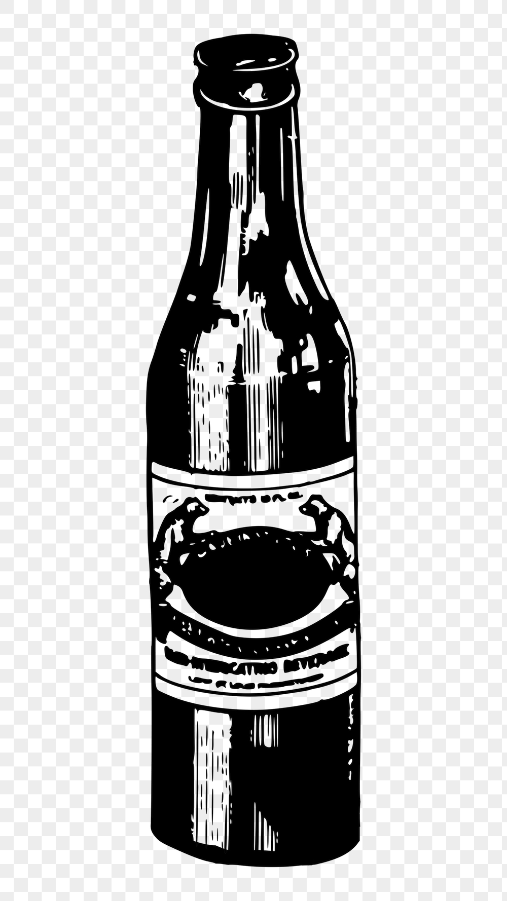Beer bottle png sticker, object | Free PNG - rawpixel