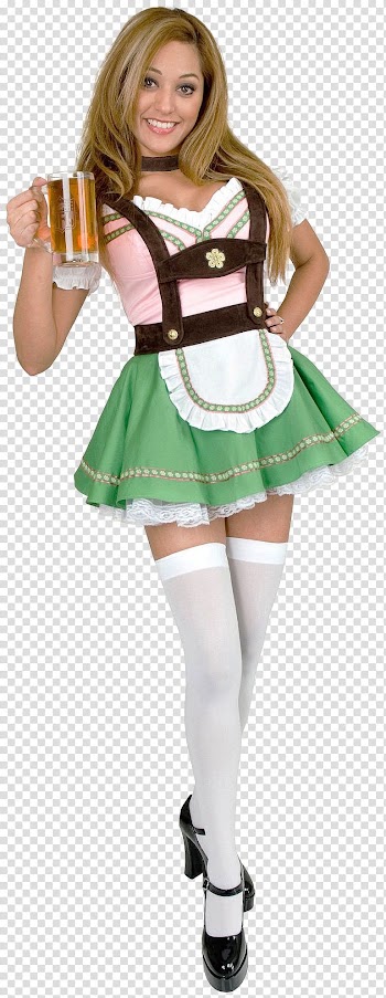 Beer garden Oktoberfest Costume Girl, Oktoberfest transparent background PNG clipart