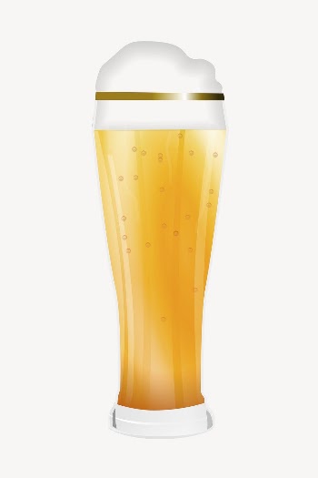 Beer glass clipart, collage element | Free PSD - rawpixel