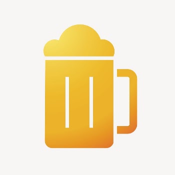 Beer glass icon, gradient design | Free Icons - rawpixel