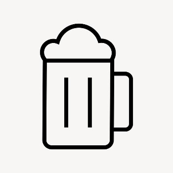 Beer glass icon, line art | Free Icons - rawpixel