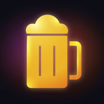 Beer glass icon, neon glow | Free Icons - rawpixel