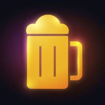 Beer glass icon, neon glow | Free Icons - rawpixel